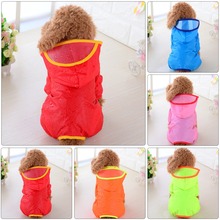 Chubasquero con patrón sólido para perro, impermeable, transparente, ropa ligera, impermeable, colorido, con capucha, S #287939 2024 - compra barato