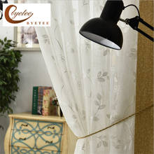 {byetee} Modern Embroidered Luxury Door Gauze Tulle Kitchen Sheer Voile Organza Curtains For Living Room Curtains Bedroom Drapes 2024 - buy cheap