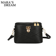 Mara's Dream 2021 Fashion Messenger Bags for Women PU Leather Solid Color Famous Design Small Shoulder Shell Bag Hard Travel Bag 2024 - buy cheap