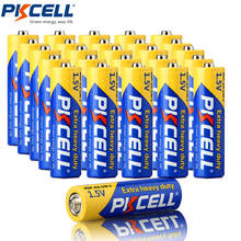 20 x pkcell-bateria seca r6p 1.5v aa r6p um3 mn1500 e91., baterias super pesadas, 2a para brinquedos e rádio, etc. 2024 - compre barato