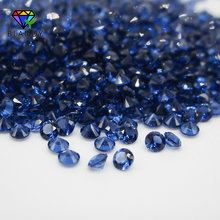 Máquina redonda de corte de nano pedra azul, alta qualidade, nano 100 tamanhos 5a 3.25 ~ 8.0mm, pedra sintética para joias 2024 - compre barato