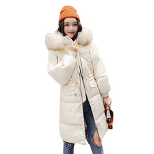 Winter Jacket Women New Parka Real Fur Natural Down Jackets Female Fashion Hooded Long Thick Adjustable Waist Slim Overcoats Z11 2024 - buy cheap