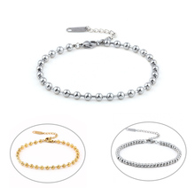 gold chain link charm beads bracelet charms female femme braclet friendship bracelets for women braslet stainless steel jewelry 2024 - buy cheap