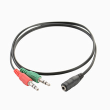 Fêmea para Fêmea Dois Em Um Adaptador de Áudio para Microfone Headpone Fone de Ouvido Do Computador Do Telefone Móvel Divisor de Áudio 2024 - compre barato