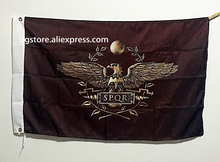 Bandera del Imperio de Roma antigua SPQR 3x5 pies 150x90cm bandera agujeros de metal de latón 2024 - compra barato