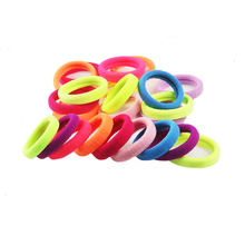 10pcs/lot Candy Colourful Fluorescence Lovely Hair Band High Quality Cotton Rubber Bands Hair Elastics Accessories Girl Women 2024 - buy cheap
