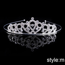 Kid Girls Lovely Crystal Princess Tiaras and Crowns Headband Bridal Prom Diadem Wedding Party Hair Accessories Hair Jewelry SL 2024 - buy cheap