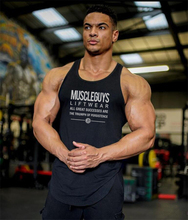 Muscleguys-Camiseta sin mangas de culturismo para hombre, ropa de Fitness de algodón, chaleco de entrenamiento para gimnasio, 2021 2024 - compra barato