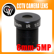 5MP IR 6mm lens Fixed Iris M12 MTV IR Board CCTV Lens for Security IP Camera Free Shipping 2024 - buy cheap
