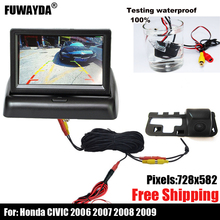 free shipping!! SONY CCD CHIP CAR Auto REAR VIEW REVERSE BACKUP CAMERA FOR Honda CIVIC 2006 2007 2008 2009 With Guide Line 2024 - buy cheap