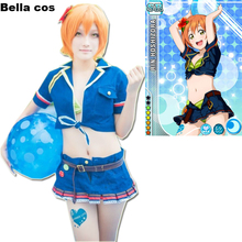 Custom size Lovelive SR Hoshizora Rin Hawaii, купальник бикини, купальный костюм, карнавальный аниме бассейн, вечерние комплекты одежды 2024 - купить недорого