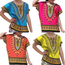 2019 new arrival  style summer african children polyester printing t-shirt 2024 - buy cheap