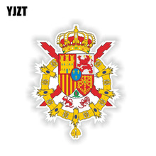 YJZT 10.3CM*14.3CM Funny Spain Coat Of Arms Car Body Car Sticker Creative Decal 6-1933 2024 - buy cheap