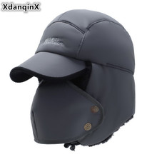 Xdanqlys chapéu de proteção de orelha feminino, mais grossos de veludo com proteção de neve para homens e mulheres, chapéu de esqui quente de marca 2024 - compre barato