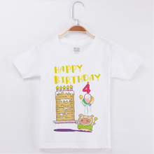 Детская одежда 2019, футболки для мальчиков и девочек на день рождения, Детские хлопковые топы с коротким рукавом и принтом свиньи для девочек, одежда для мальчиков, Camiseta 2024 - купить недорого