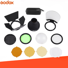 Godox AK-R1 Barn Door, Snoot, Color Filter, Reflector, Honeycomb, Diffuser Ball Kits for Godox AD200 and H200R Round Flash Head 2024 - buy cheap