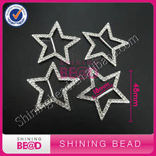 Free shipping! Competitive Price Wholesale Star Rhinestone Buckle Ribbon&Buckles,Wedding Star Sliver Rhinestone Buckles Slider 2024 - buy cheap