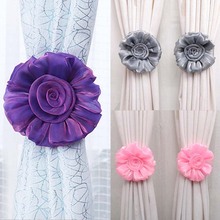 Flowers Curtain Europe Style Tieback Holder Drape Panel Sheer Strap Home Decor Curtain Decorative Accessories For Room Decor 2024 - buy cheap