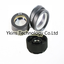 Lente de cámara de microscopio industrial, objetivo para lente de vidrio auxiliar Barlow 10A, 0.5X y 2.0X 2.5x, 3 uds./lote, C-MOUNT 2024 - compra barato