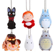 6 шт./компл. Miyazaki Hayao Lovely My neighter Totoro Cat Bus Ponyo KiKis, служба доставки, фигурки из ПВХ, игрушки 2024 - купить недорого
