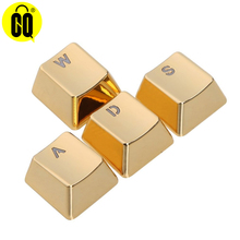 Key Cap Light Transmission for Mechanical Keyboard MX Axis Silver/Golden Metal Keycaps Pervious to light Keypress WASD Arrow 2024 - buy cheap