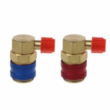 1PC AC R134A Quick Connector Adapter Coupler Auto A/C Manifold Gauge Low/High HVAC Car Air-conditioning Accessories Red/Blue 2024 - buy cheap