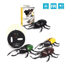 Lighting Infrared RC Beetle Simulative Remote Control Animal Electric Toy with Sound Funny Novelty Terrifying Christmas Kid Gift 2024 - buy cheap