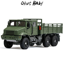 Camión Militar de aleación fundido a presión para niños, modelo de coche con sonido extraíble, música verde, juguetes de modelo de coche para niños, colección de regalos, 1:36 2024 - compra barato