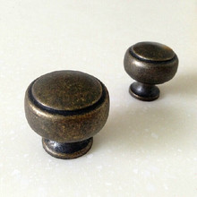 30mm vintage Distress furniture knobs antique brass drawer kitchen cabinet pulls knobs bronze dresser bedside table door handles 2024 - buy cheap