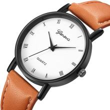 Watch Men Women Fashion Watches Casual Leather Band Analog Quartz Alloy Wrist Watch Luxury Ladies Clock Montre Femme Reloj P40 2024 - buy cheap