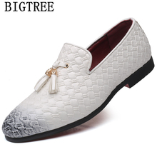 Zapatos elegantes de coiffeur mocasines formales de Hombre Zapatos de boda de marca zapatos oficiales de hombre italiano 2024 - compra barato