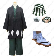 Cos anime lixívia urahara kisuke quimono cosplay traje conjunto completo 2024 - compre barato