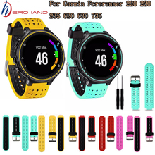 Correa de reloj de pulsera para Garmin Forerunner 220 / 230 / 235 / 620 / 630/735, correa de repuesto de silicona 2024 - compra barato