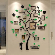 82.4cm*100cm /156cm*190cm Acrylic 3D Family Photo Frame Tree Wall Stickers Removable DIY Art Wall Poster Decals 2024 - buy cheap