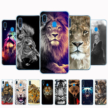 Силиконовый чехол для Samsung Galaxy A50 A10 A30 A30S A50S A40 A70 A 50 2019, бампер для телефона с волком, тигром, львом, леопардовым медведем 2024 - купить недорого