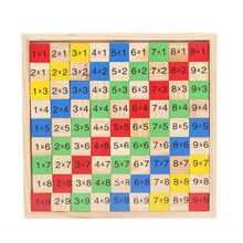 Tabla de multiplicación Montessori de madera para niños y bebés, juguetes de matemáticas, ayuda educativa para la enseñanza temprana, aritmética, 99 Uds. 2024 - compra barato