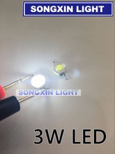 100Pcs/Lot Real Original Epistar Chip 3W White LED Bulb Diodes Lamp Beads 200lm-220lm 2024 - buy cheap