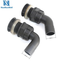 NuoNuoWell-Paquete de 2 piezas de conector de codo mampara 32mm/38mm, accesorios de drenaje de cubos, adaptador de tubo de salida para máquina de pulverización de acuario 2024 - compra barato