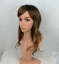 Cabeça de manequim feminino de plástico realista, de alta qualidade com cabeças de manequim de cabelo 2024 - compre barato