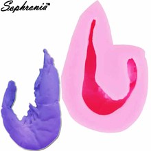 Sophronia Lobster Shrimp Candle Moulds Soap Mold Kitchen-Baking Resin Silicone Form Home Decoration 3D DIY Clay Craft Wax-MaM814 2024 - buy cheap