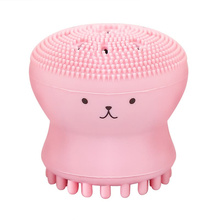 Cepillo de limpieza Facial de silicona con forma de pulpo pequeño, bonito y adorable cepillo de limpieza profunda de poros faciales, herramientas de maquillaje, cepillo para lavado de cara 2024 - compra barato