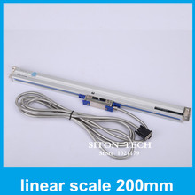 Free shipping Rational WTB5 linear transducer 5um 200mm linear measure use on CNC lathe milling machine boring lathe 2024 - buy cheap