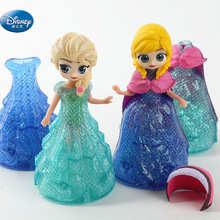 Conjunto de bonecos elsa e anna frozen, figuras de ação com roupas de reposição para presente de aniversário de meninas de cerca de 10 cm 2024 - compre barato