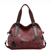 luxury handbags women bags designer Fashion Shoulder Bags for women 2021 Canvas Handbag Graffiti Women Bag Sac a Main bolsos 2024 - buy cheap
