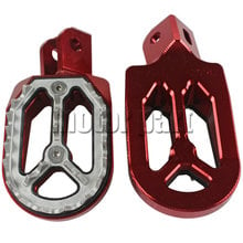 Motorcycle Aluminum Wide Footpegs Foot Rests Pegs Footrest For 2003-2009 Honda CRF230 CRF 230 Dirt Bikes Red 2024 - buy cheap