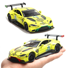 1:32 Scale GT Sport Car Diecast Metal Toy Model Pull Back Sound Light Racing Car Educational Collection V138 2024 - buy cheap