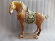 8,66 дюймов/Tang sancai керамическая коллекция лошадей в древнем Китае 2024 - купить недорого