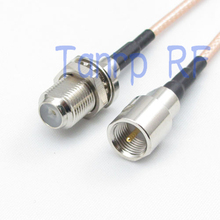 15CM Pigtail coaxial jumper cable RG316 extension cord 6inch FME male plug to F female jack RF adapter connector 2024 - buy cheap