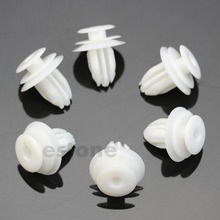 10pcs Nylon Trim Board Panel Retainer Clips Rivet Fasteners White for Toyota New for car accessories 2024 - buy cheap