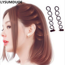 Women Hair Accessories 4Pcs Plastic Magic Ponytail Braided Twist Hairpin Curls Hair Styling Maker Tool Portable Barrette Hairpin 2024 - buy cheap
